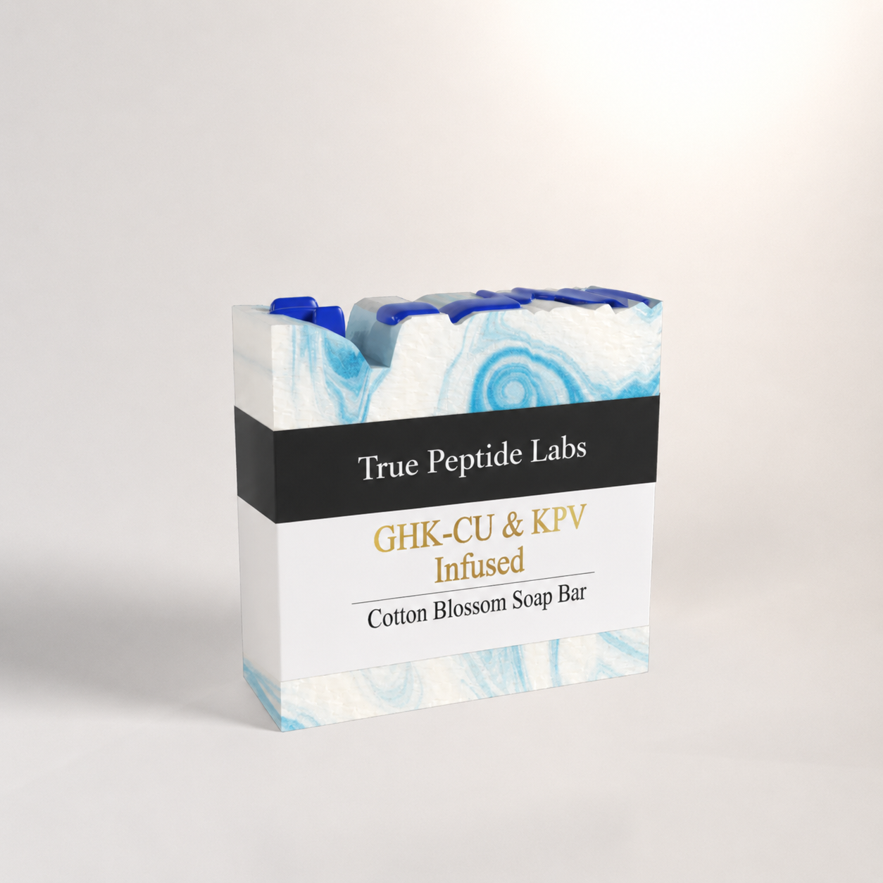 Copper Tripeptide-1 & KPV Cotton Blossom Soap Bar | True Peptide Labs